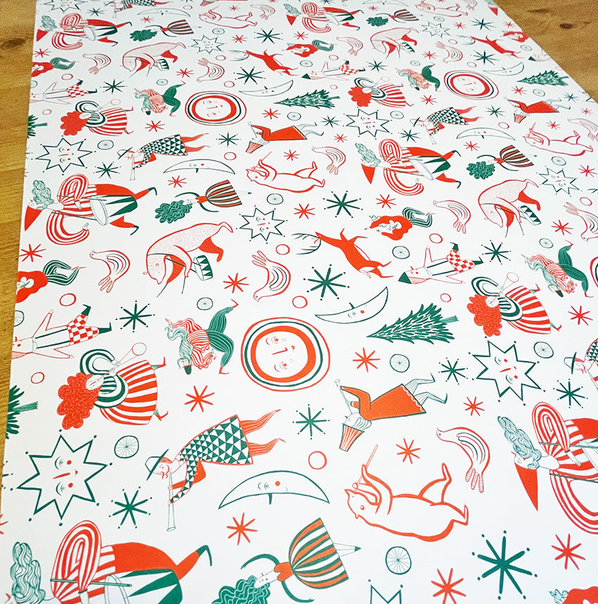 Christmas Wrapping White