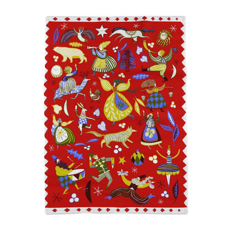 Christmas Characters Tea Towel