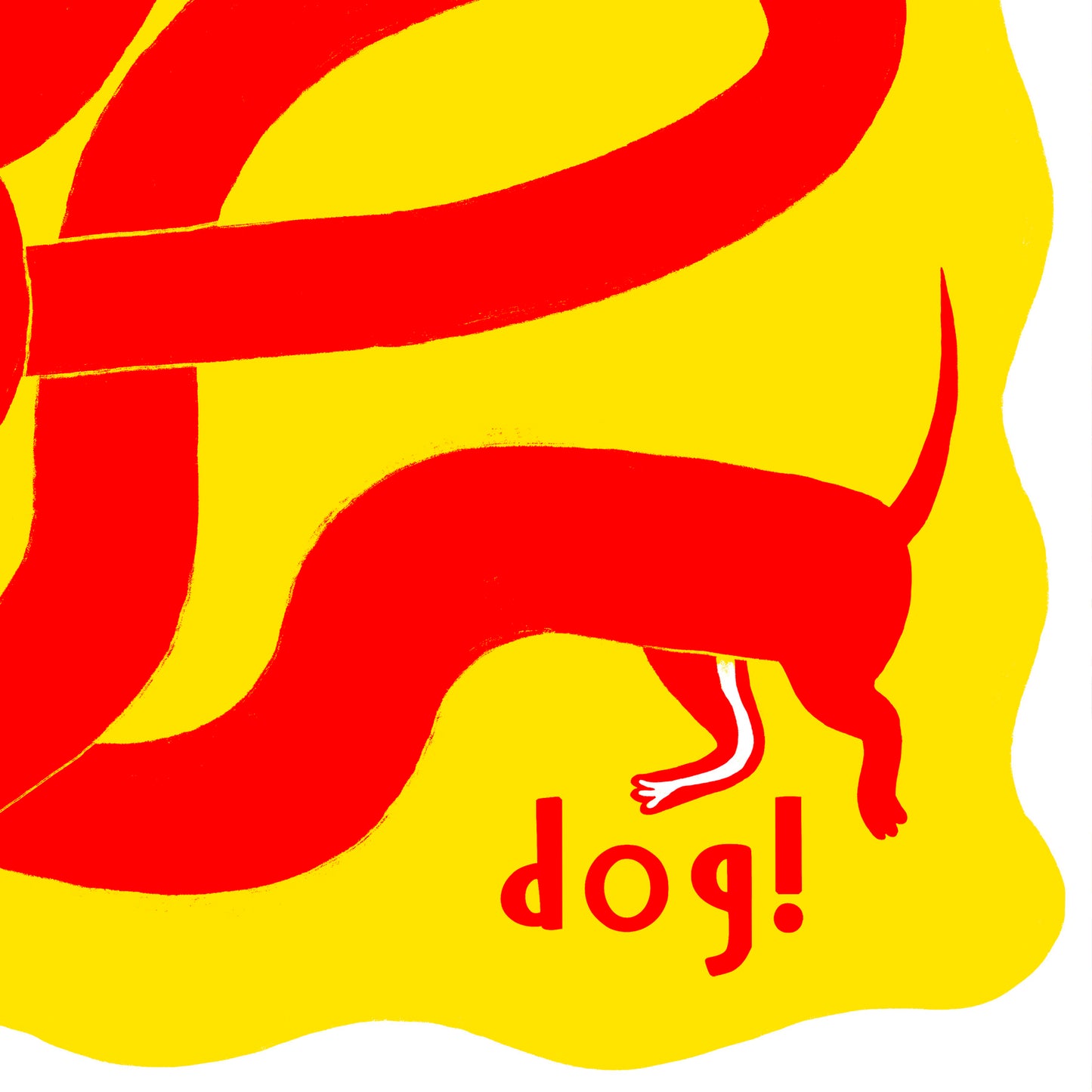 Sausage Dog tea towel